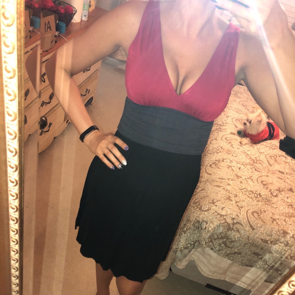 Red and Black Dress